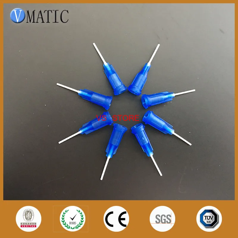 

Free Shipping 100Pcs 22G Blue 0.5'' Pp Flexibility Glue Dispensing Needle Pp Flexible Needle Length 12.7mm(0.5'') 1/2 Inch