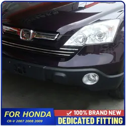 Car Styling For Honda CR-V CRV 2007 2008 2009 ABS Chrome Front Foglight Lamp Cover Circle Frame Auto Parts