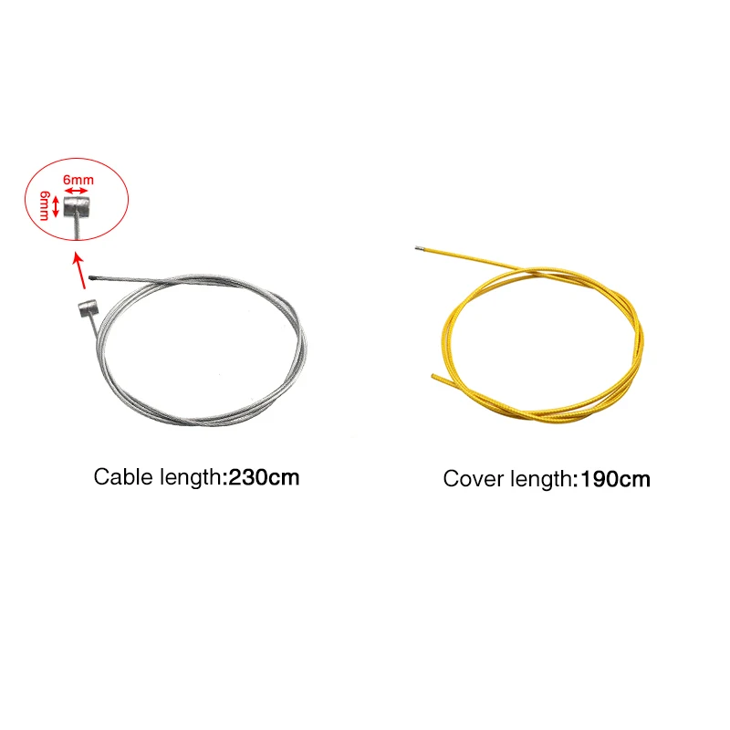 SCL MOTOS 190cm Motorcycle Oil Throttle Cable Brake Clutch Cable Repair Kit For Yamaha Suzuki Kawasaki Honda Dirt Bike ATV Quad