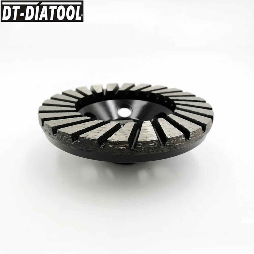 DT-DIATOOL 1pc Dia 100mm/4inch Grinding Cup Wheel M14 Thread  Grit30 Aluminum Based Grinding Disc Granite Marble Grinding Wheel