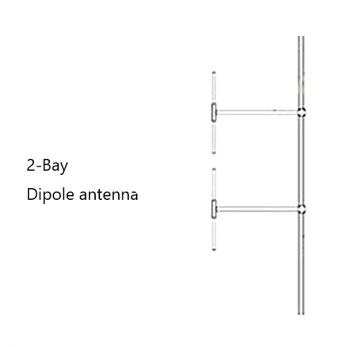 

power divider + cable + 2-bay antenna