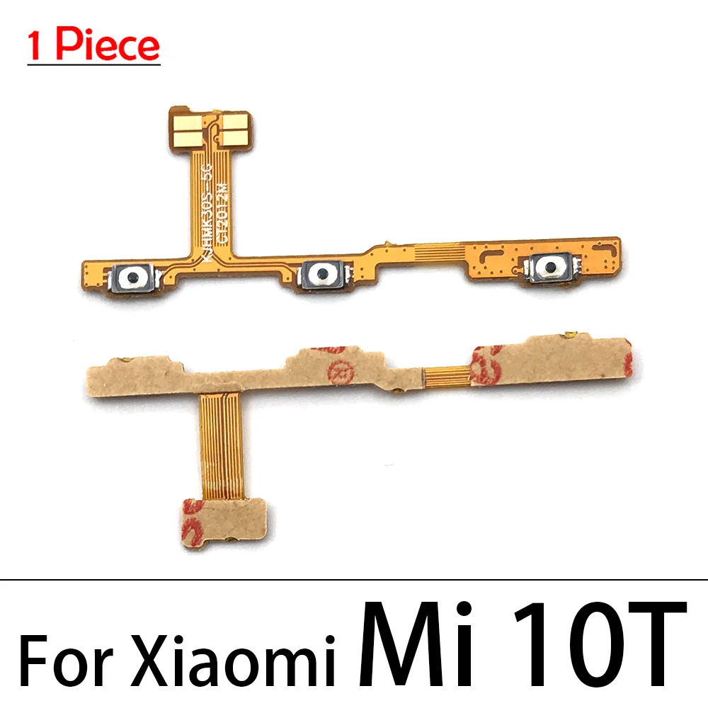 Botón lateral de encendido y apagado, Cable flexible para Xiaomi Mi 8 9 se 11 Lite / Mi 9T 10T 10 Note 10 Pro Lite, piezas de repuesto