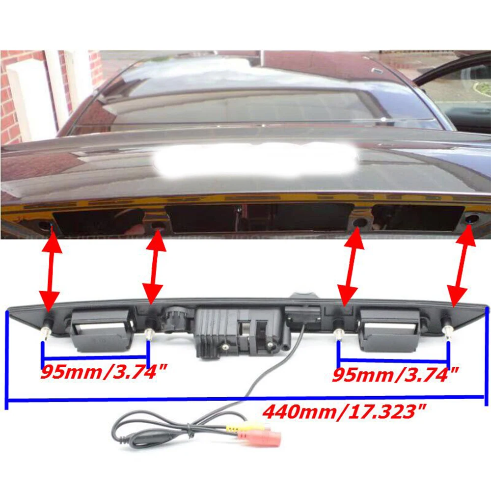 ZJCGO Car Rear View Reverse Back Up Parking Trunk Handle Camera for Audi Q7 A3 S3 RS3 A6 S6 RS6 A5 S5 Sportback Avant Cabriolet