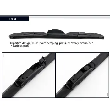 汽車雨刷片 14/16/17/18/19/20/21/22/24/26/28吋 汽車多功能擋風玻璃橡膠雨刷 汽車配件 1個 10 最佳銷售 三葉雨刷片 - №7