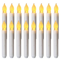 16/12/3/1 PCS Holiday Candle Lights LED Flameless Taper Candles Lamp for Wedding Halloween Christmas Birthday Party Decoration