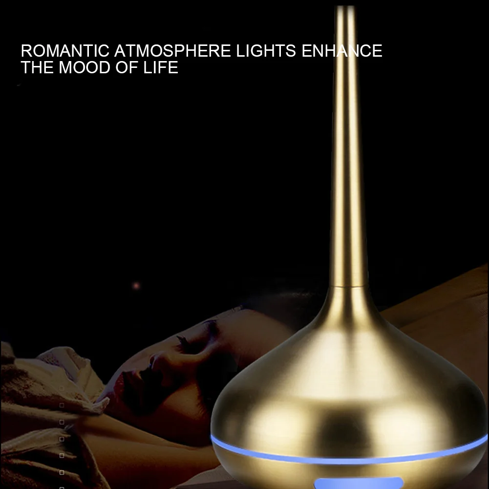 Humidificador ultrasónico USB LED, difusor de aceites esenciales, purificador de aromaterapia para oficina y hogar