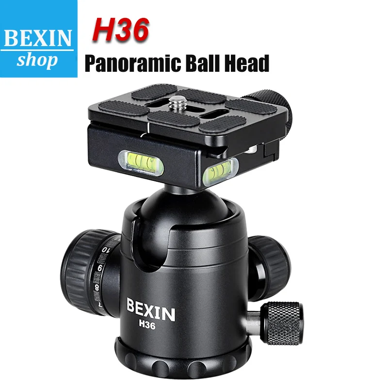 BEXIN H36 Tripod Ball Head 360 Rotating Panoramic Ball head for Tripod Monopod Slider DSLR