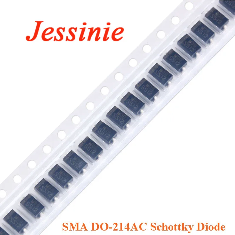 10 PCS SMA DO-214AC SMD Schottky Diode SS2200 SS510 SS210 SS110 SS56 SS54 SS36 SS34 SS26 SS24 SS16 SS14 SS12