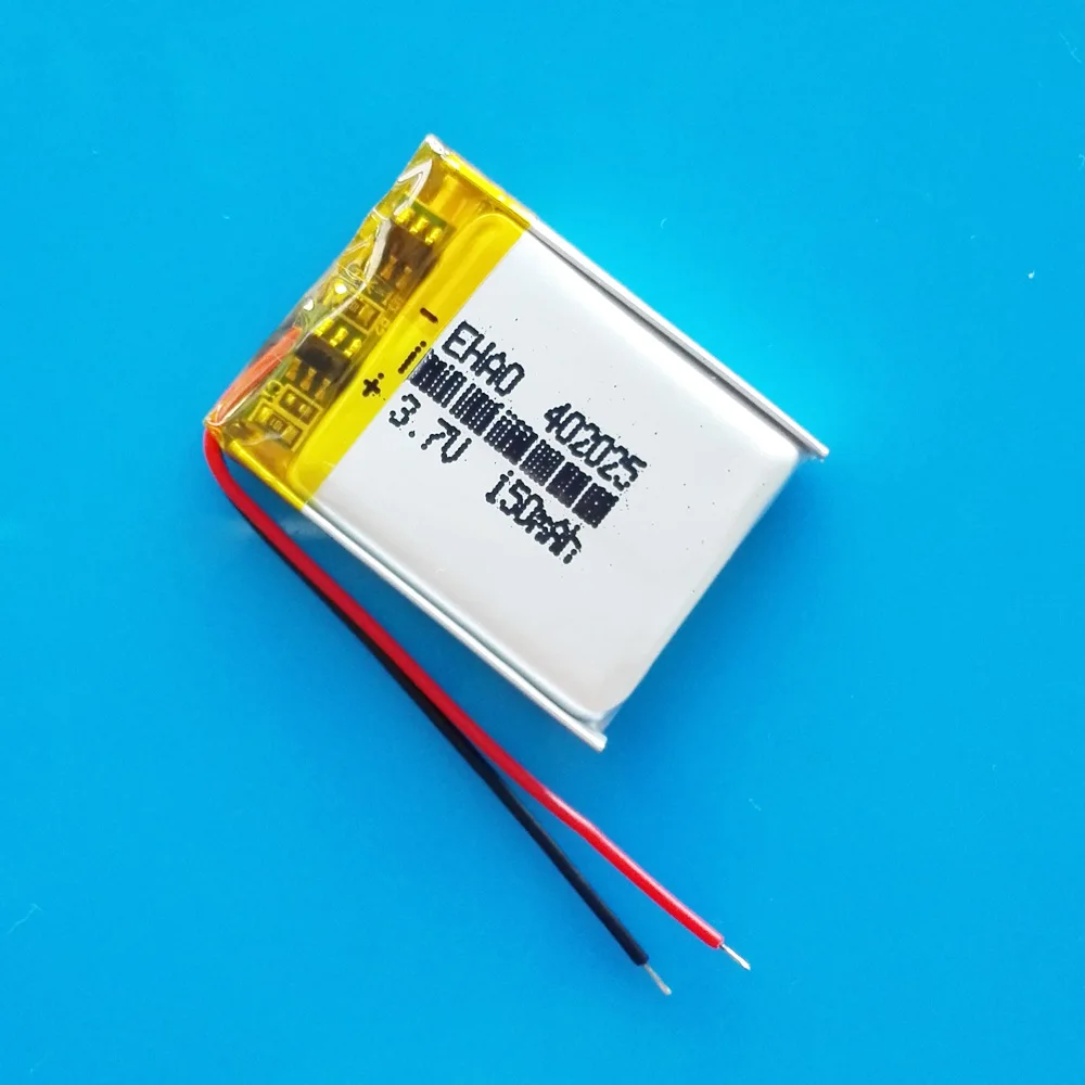 Akumulator litowo-polimerowy Lipo 3,7 V 150 mAh 402025 Bezprzewodowa mysz Bluetooth dla Ployer P319 aigo E5808 MP3 MW1