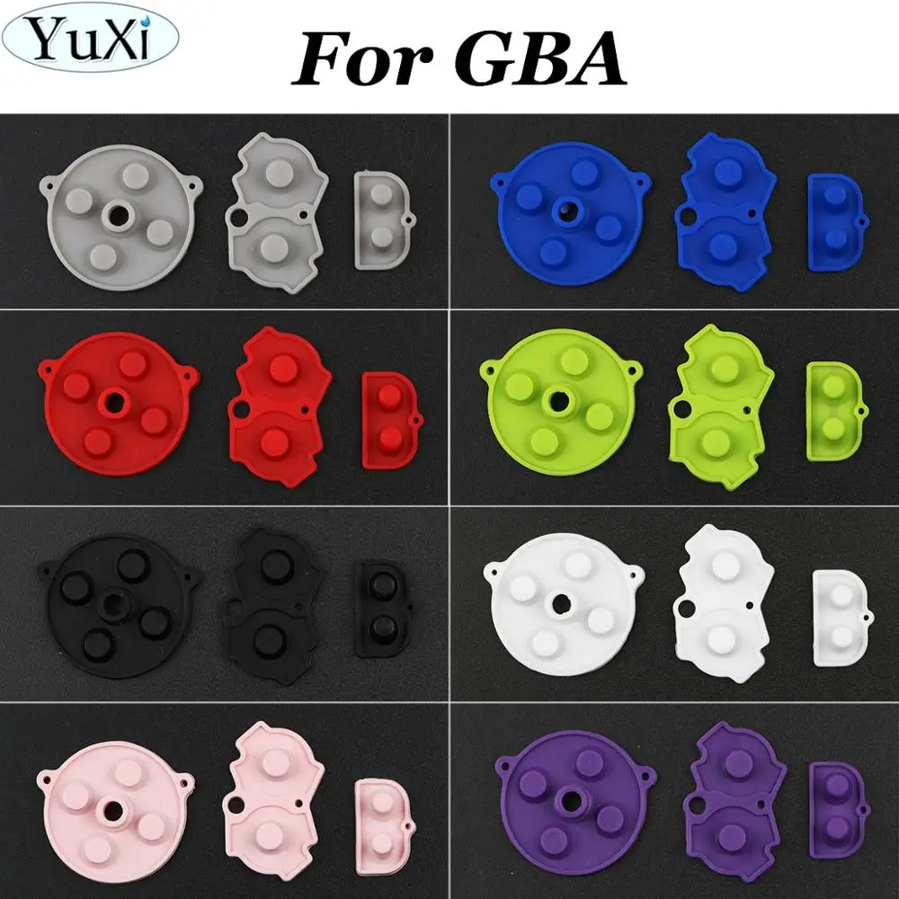 YuXi 8Color Rubber Conductive Buttons AB D-pad for Nintend for Gameboy Advance for GBA Silicone Conductive Start Select keyboard