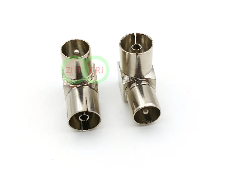 100 pcs copper Right Angle TV Adapter. Male / Female. TV Adapter M/F New image 5