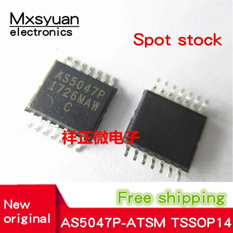 2PCS~10PCS/LOT  AS5047P AS5047P-ATSM TSSOP14 New original In stock