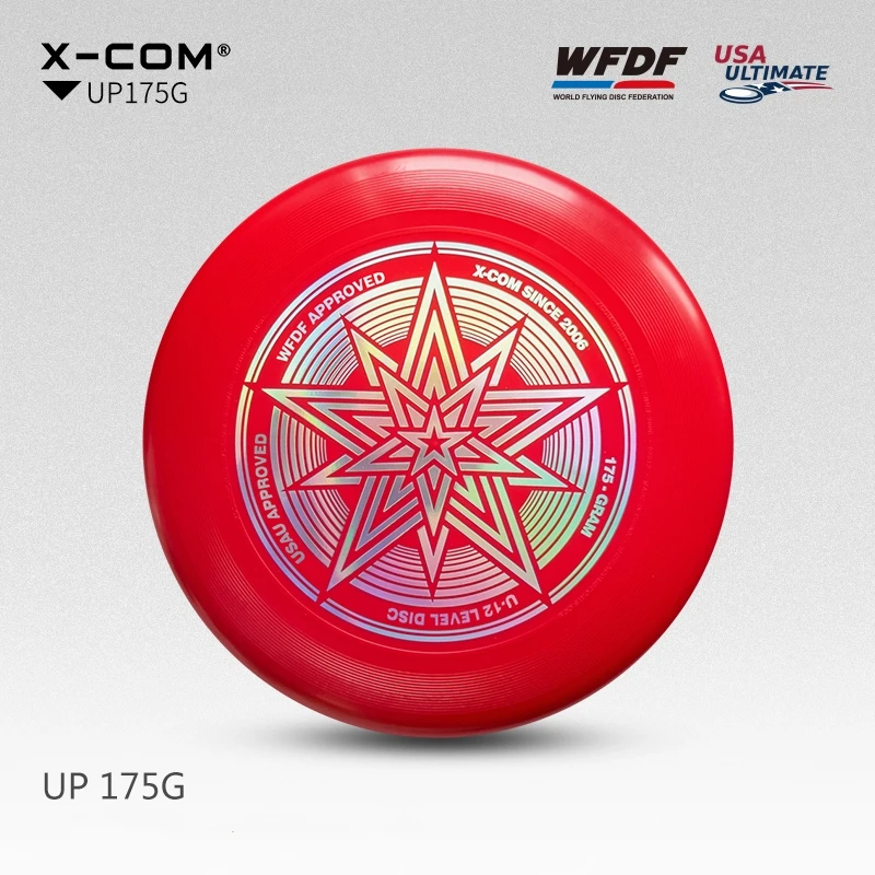 X-COM Professional Ultimate Flying Disc Certified by WFDF 175g 4 Colors With Storage Bag