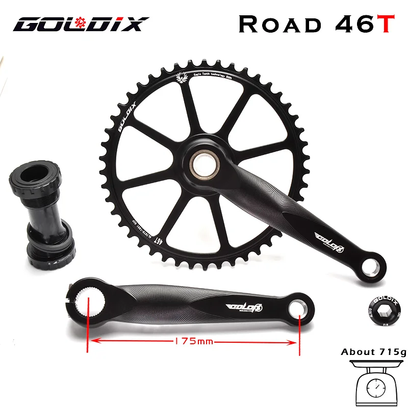 SENSAH SRX PRO 1x11 Speed Road Bike Shifter Lever 11S Bicycle Rear Derailleur Set 170/175mm Crankset Procket 11V YBN Chain