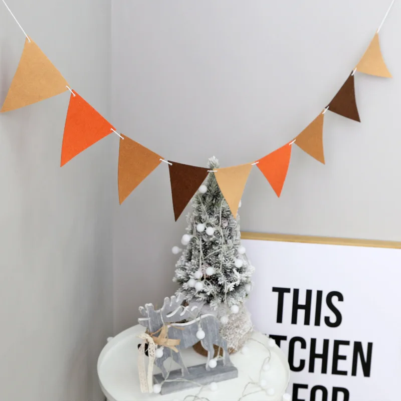 4M Cheap Grey Black White Pennants Bunting Banner Wedding/Valentine\'s day/birthday party Flags Hang Garland Decoration Supplies