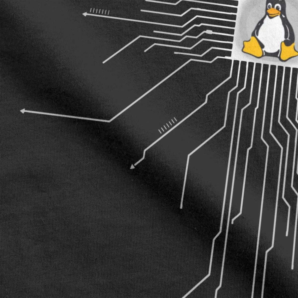 Penguin Pc Nerd Core Cpu Linux T-Shirts Men Computer System Funny Pure Cotton Tee Shirt Crewneck Short Sleeve T Shirts Clothing