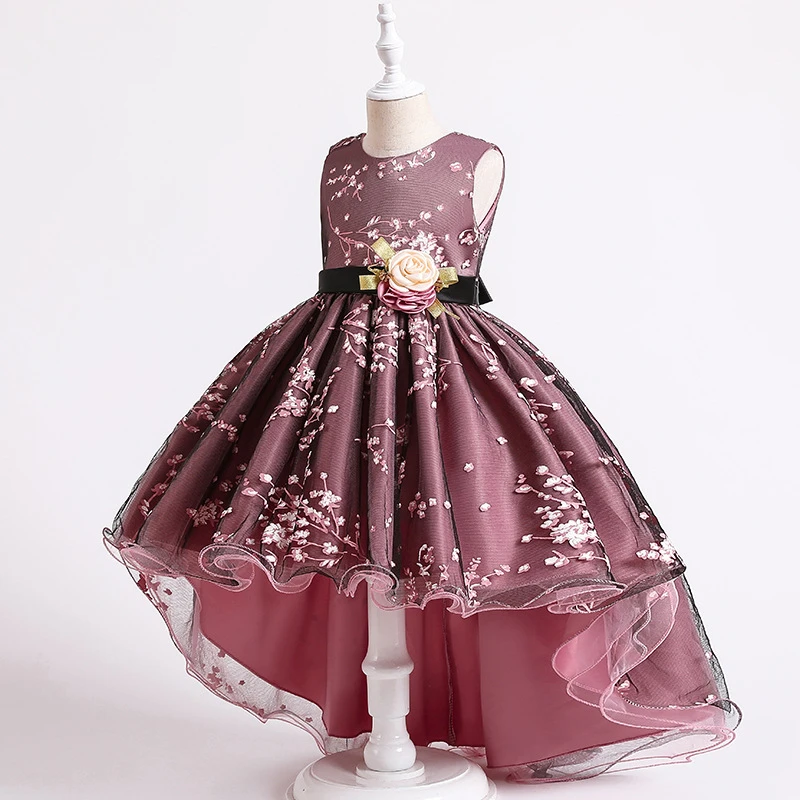 Baby Girls Flower Princess Ball Gown Party Tutu  Dress For Kids Elegant Brithday Wedding Christmas Dresses Children Clothing