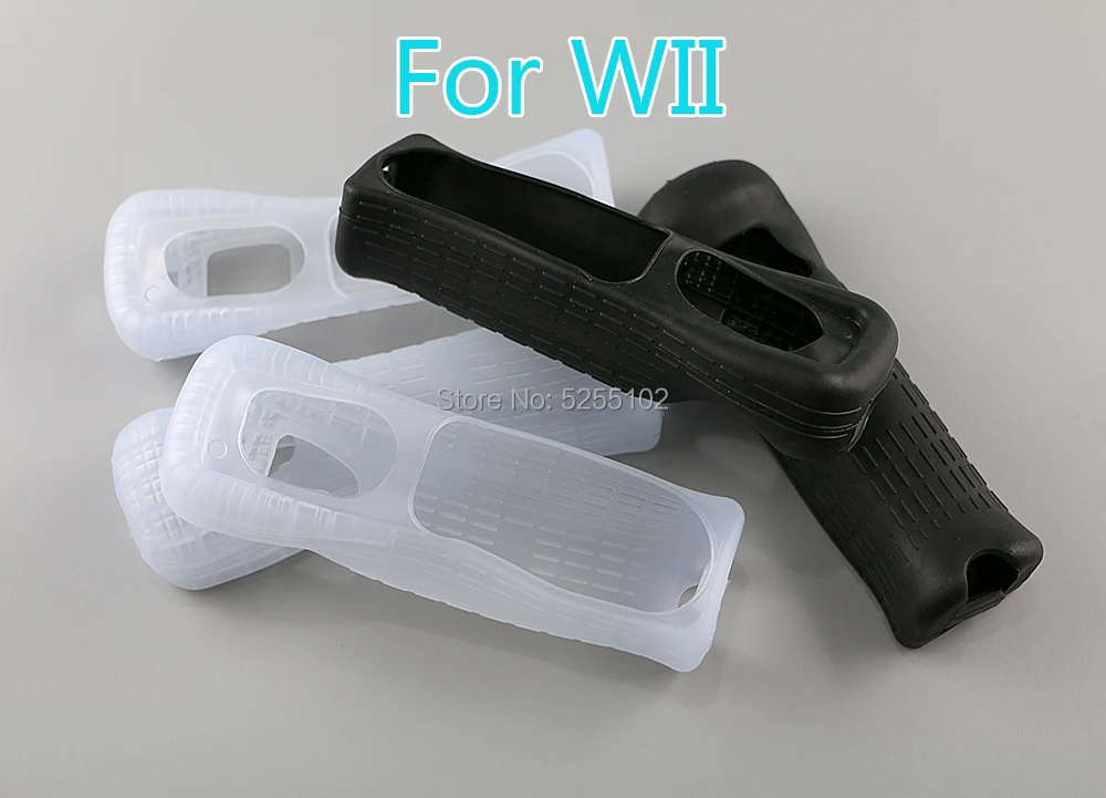 1pc Silicone Case Cover Skin For Nintendo Wii Remote Contoller without Motion Plus Silicone Soft Protective Cover Case