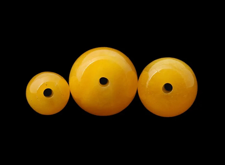 10pcs Hot Natural yellow Chalcedony Loose Bucket/Drum shape Beads