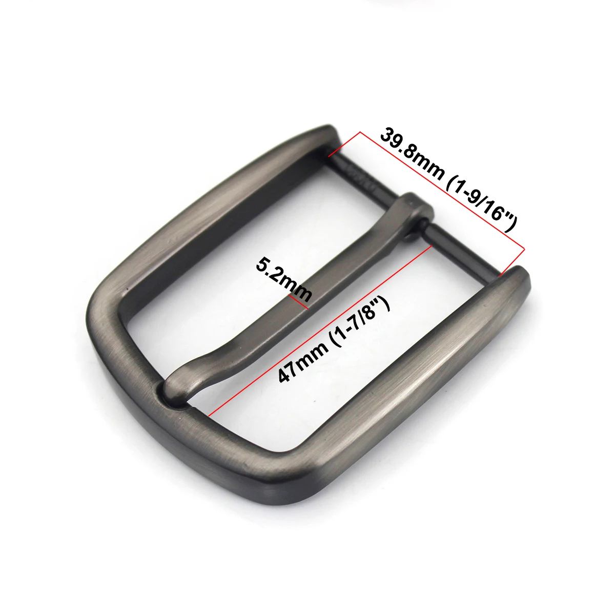 1pcs  Men\'s Belt Buckle 40mm Heel Bar Single Pin buckle Jeans Waistband Buckles For 37mm-39mm Belt DIY Leather Craft Accessories