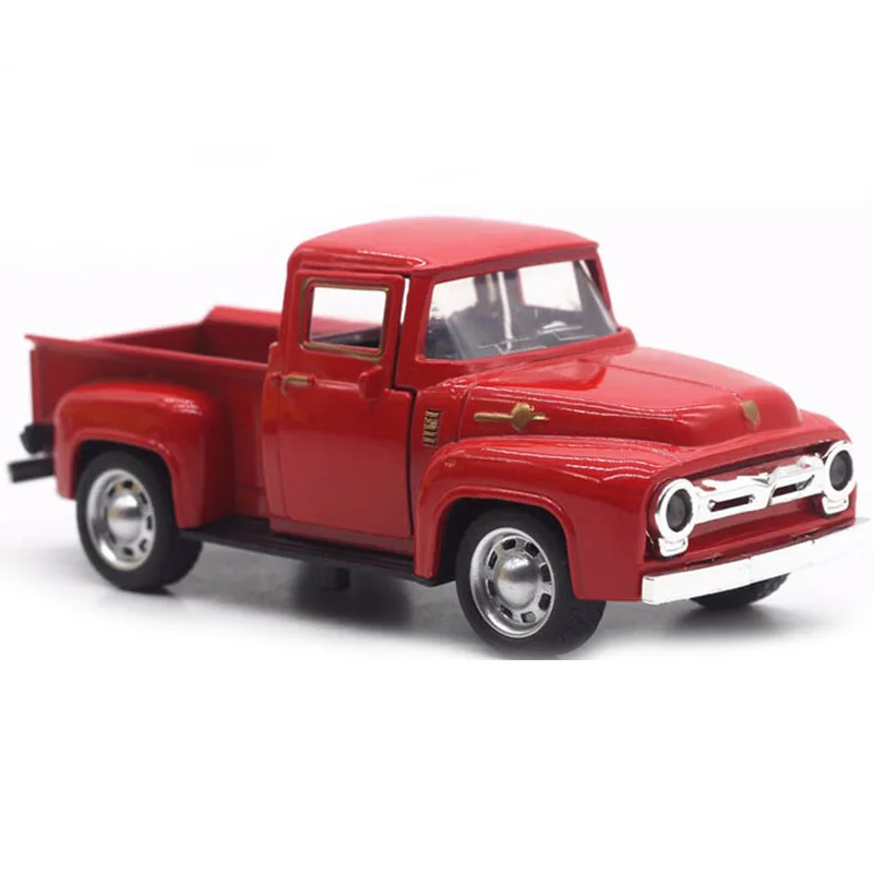 Christmas Truck New Years Gift for Kid Birthday Party Table Decor Rustic Home Christmas Ornaments Plastic Metal Car Model