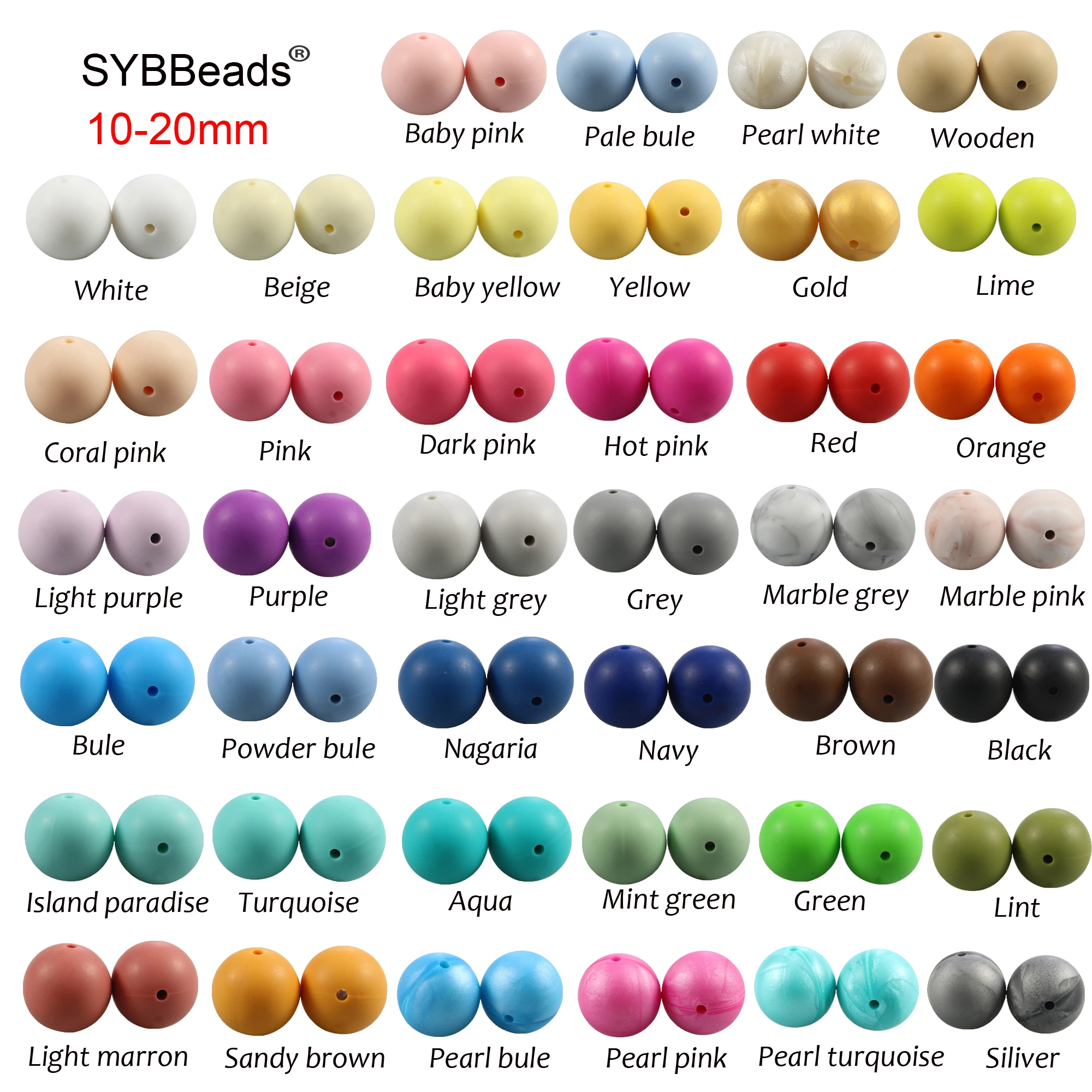 Food Grade Silicone Teeth Beads DIY Necklaces Baby Bracelets Babies Chewing Jewelry Teethers Necklaces Mom Jewelry 100pcs/lot