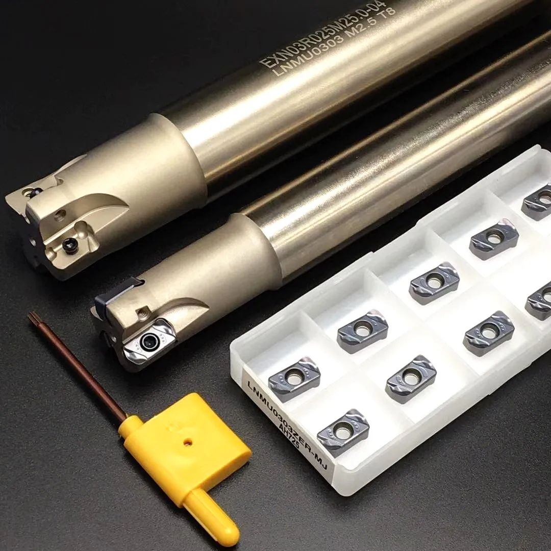 EXN03R HSS barra di fresatura CNC EXN03R fresatrice per aereo utensile per tornio ad altissima potenza inserto a doppia faccia in lega