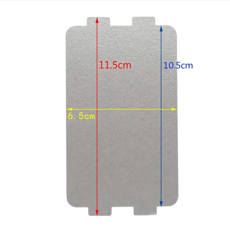 5pcs 11.5cm*6.5cm Spare parts thickening mica Plates microwave ovens sheets for Galanz Midea Panasonic LG etc.. magnetron cap