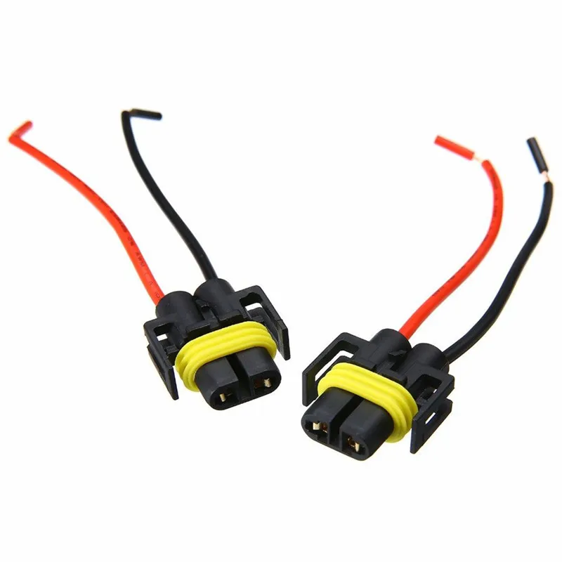 2Pcs H8 H9 H11 Wiring Harness Socket Car Wire Connector Cable Plug Adapter for Foglight Head Light Lamp Bulb Light