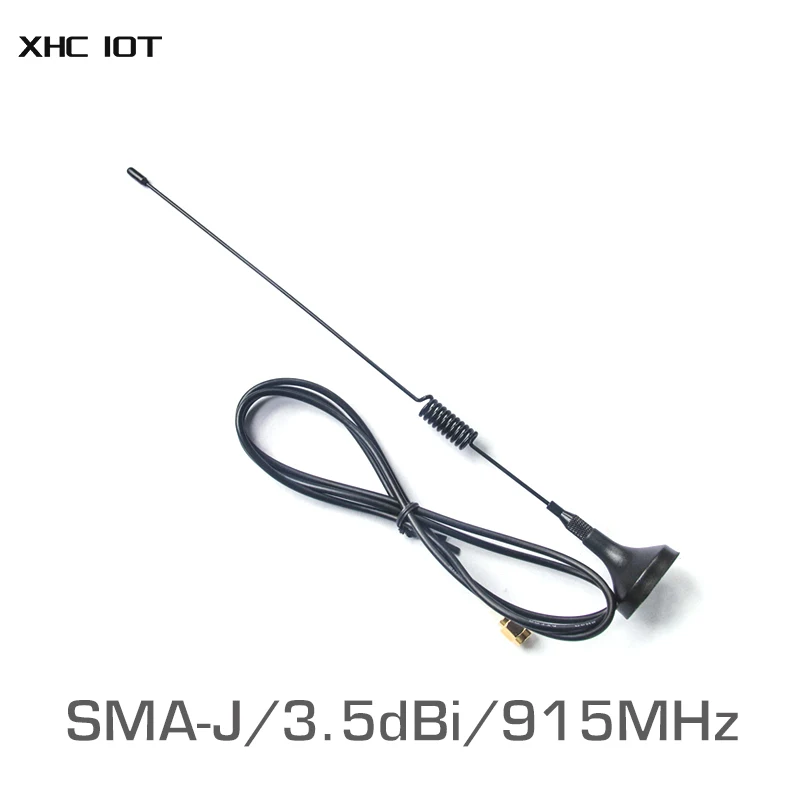 2Pc 915MHz Wifi Anten High Gain Ufh Antenna SMA  50ohm 915 MHz XHCIOT TX915-XPL-100 Magnetic Antenna Wireless Communication