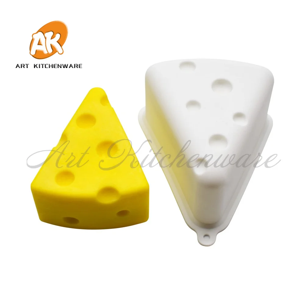 2 Sizes Cheese Design Silicone Mousse Mold DIY Decoration Chocolate Sugarcraft Polymer Clay Crafts 3D Mould Kitchen Tools