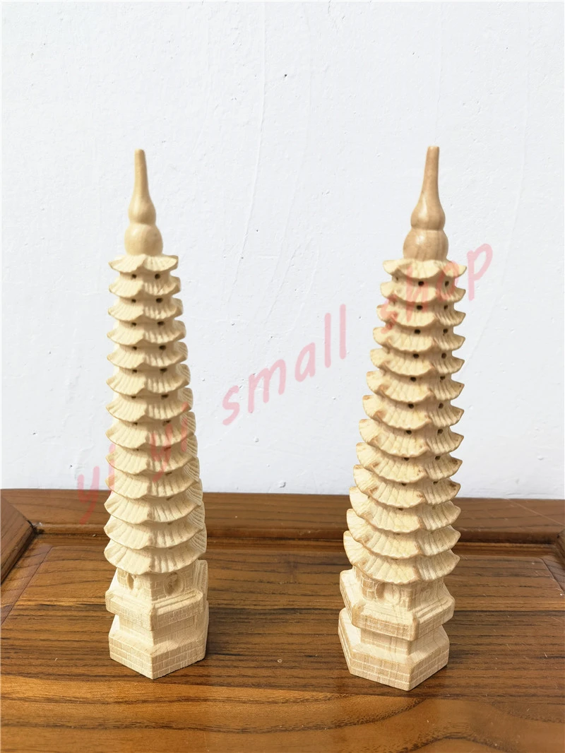 

Peach Wood Wenchang Pagoda, carved ornaments, 13-tier, Wenchang Pagoda