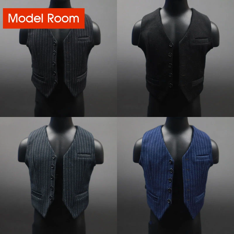 1/6 Scale Male Soldier Vest Model Casual Suit Vest Clothes Accessories Fit 12'' BD001 AT027 Action Figure Body Dolls