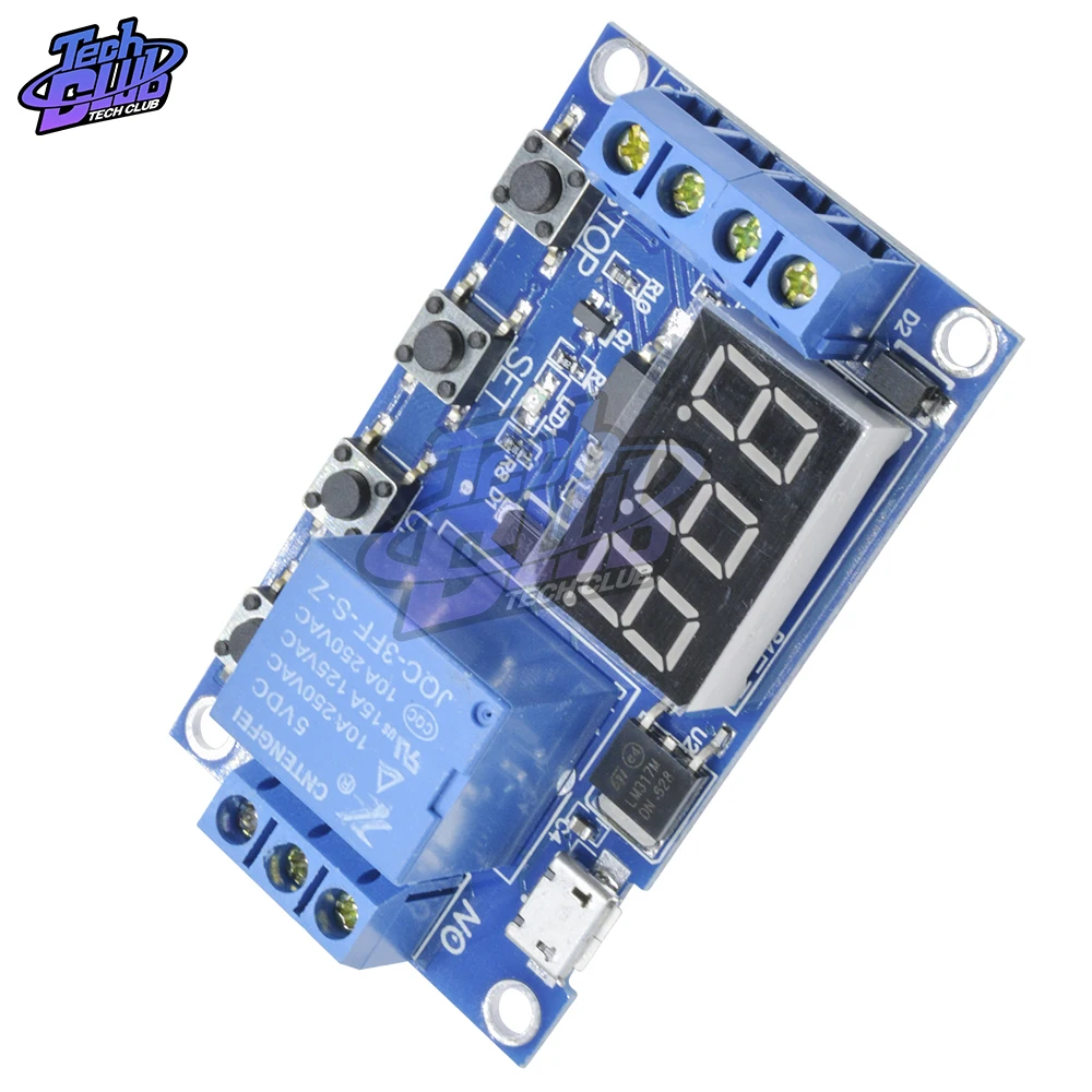 Smart Electronics DC 5V Micro USB Power relè di ritardo regolabile modulo di controllo Timer interruttore di ritardo Trigger