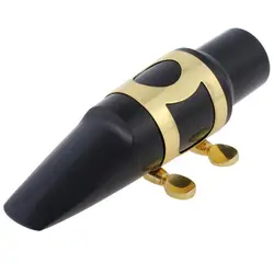 Practical Tenor Saxophone Mouthpiece Set Sax Musical Instruments Parts Accessories with Cap + Clip + Reed+ 2pcs Teeth Pad