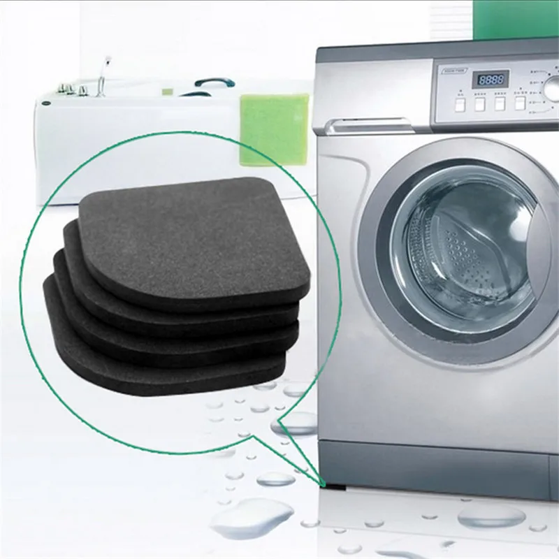 Washing Machine Anti-Vibration Pad Mat Non-Slip Shock Pads Mats Refrigerator 4pcs/set Kitchen Bathroom Accessories Bathroom Mat