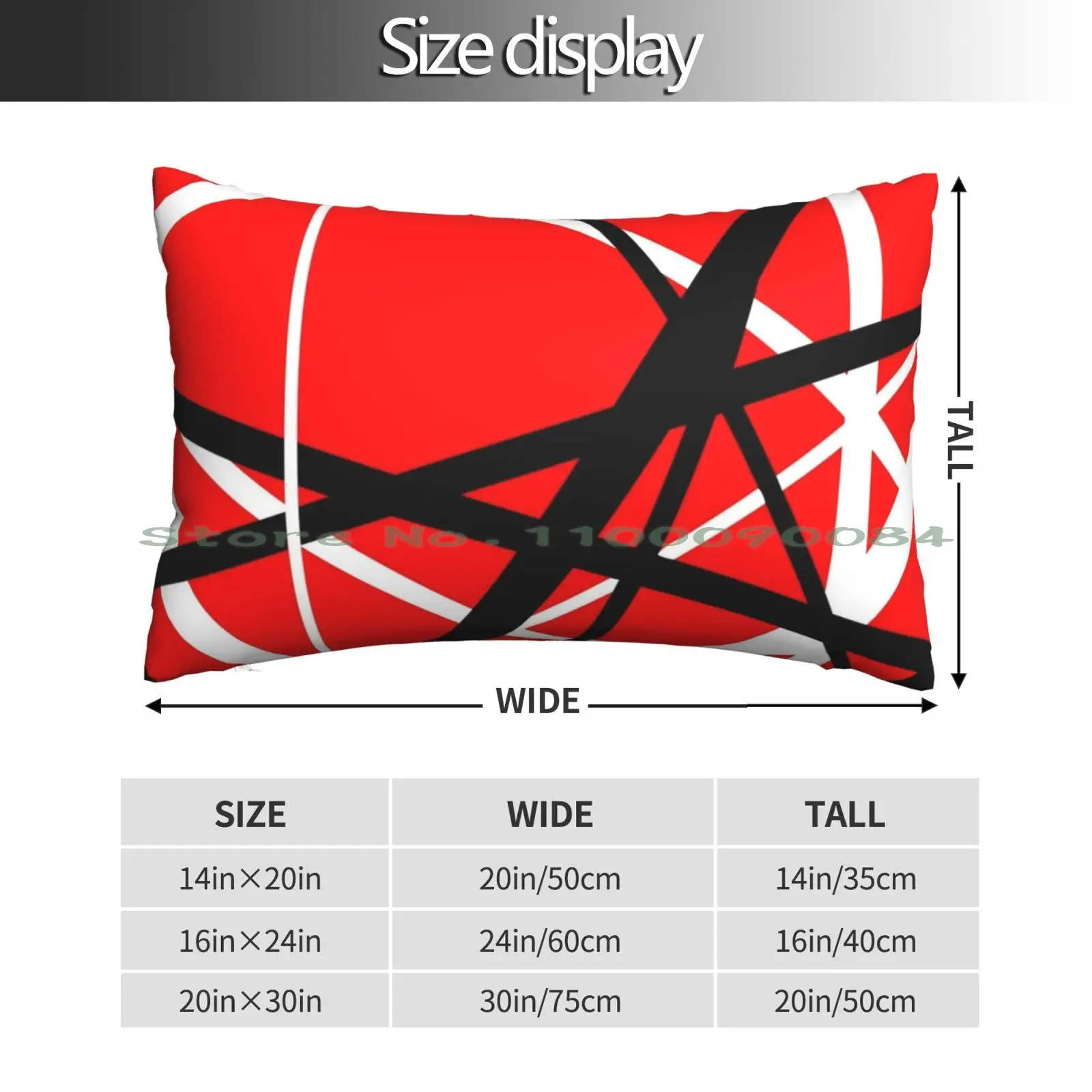 Frankenstrat Pillow Case 20x30 50*75 Sofa Bedroom Frankenstrat Stripes Musician Metal Heavy Hardrock Really Got 1984 Jump Aint