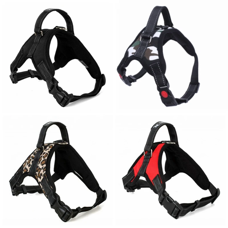 XS-XL Breathable Durable Dog Pet Harness Collar Leash Set Puppy Cats Vest Harness Collars Chihuahua Bulldog Cat Collars Products