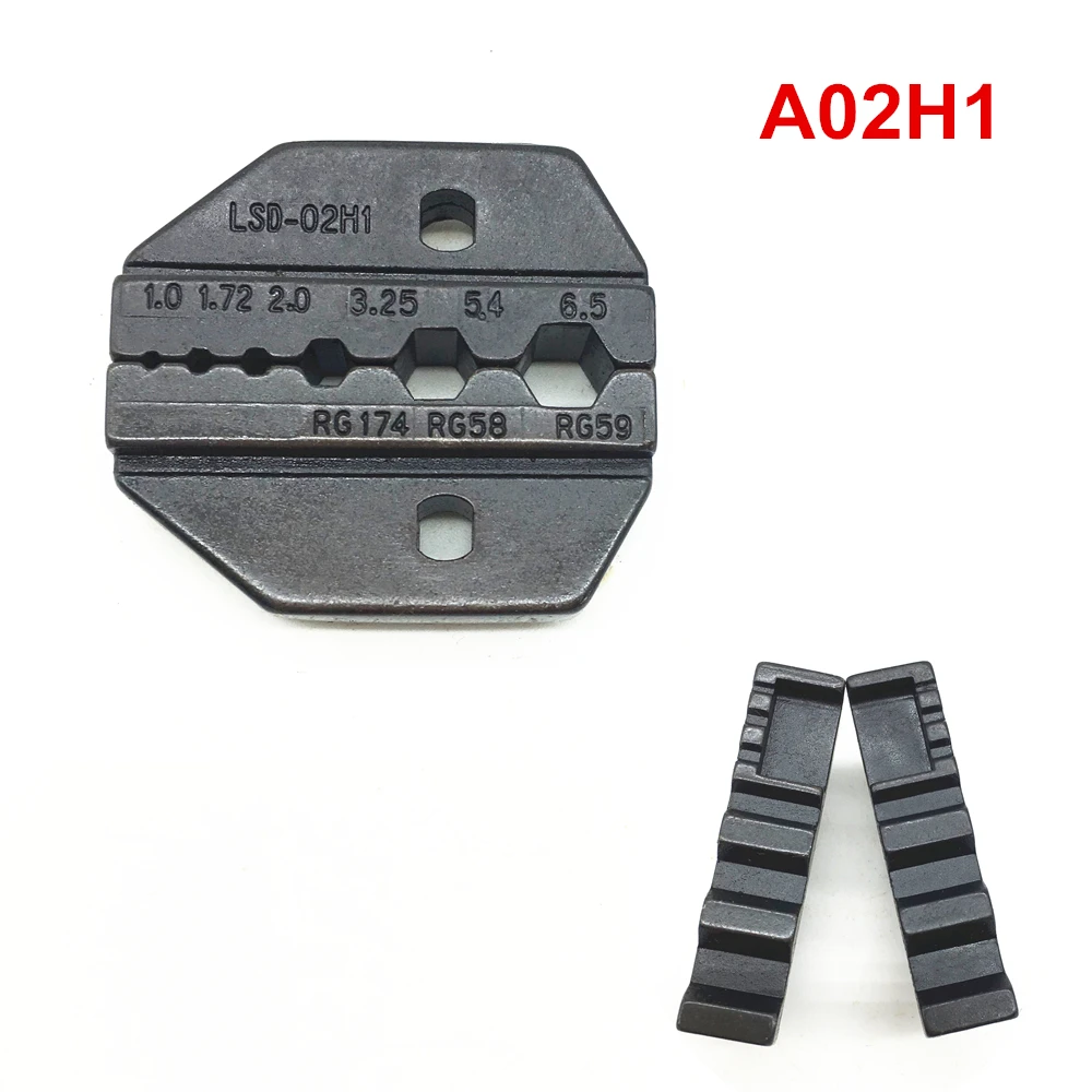 Crimping die A02H1 for RG55 RG58,RG59 coaxial cable connector and fiber optic