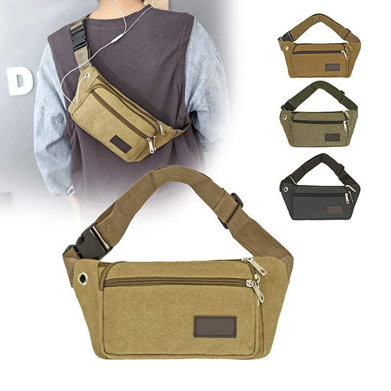 سميكة قماش الخصر حقائب حقيبة بحزام الصدر الهاتف الحقيبة محفظة تربط حول الخصر عادية Crossbody محفظة حزام الكتف السفر الرياضة محفظة جيب