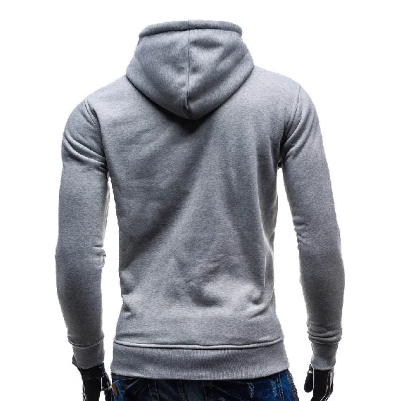 Spring and Autumn New Men's Hoodies Sweatshirts Button-up Hoodie Men Sweatshirt Solid Color Man Hoody Sweatshirts for Male