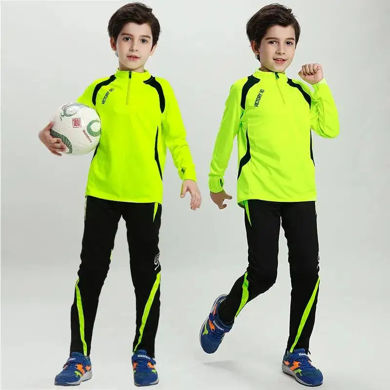 Boy Girl Autumn Running Sweatshirt + Sweatpants Children Kid Basketball Football Soccer Sets Sport Suit Tracksuit Jersey Kit 09