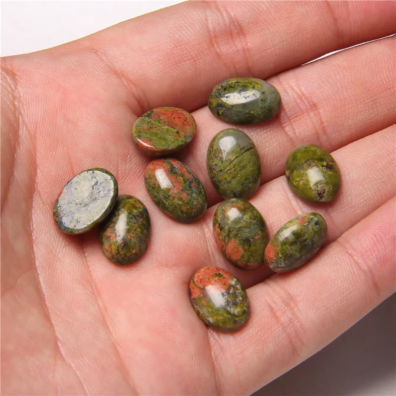 10pcs/lot Natural Stone Cabochon 8-25MM Tiger Eye Agat Oval Cameo Fit DIY Ring Earring Bracelet Necklace Making Jewelry Finding