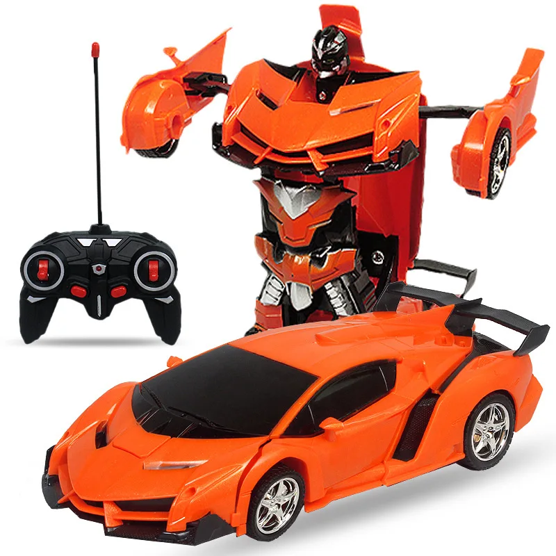 2 in 1 Electric RC Car Transformation Robots Children Boys Toys Outdoor Remote Control Sports Deformation Car Robots Model Toy