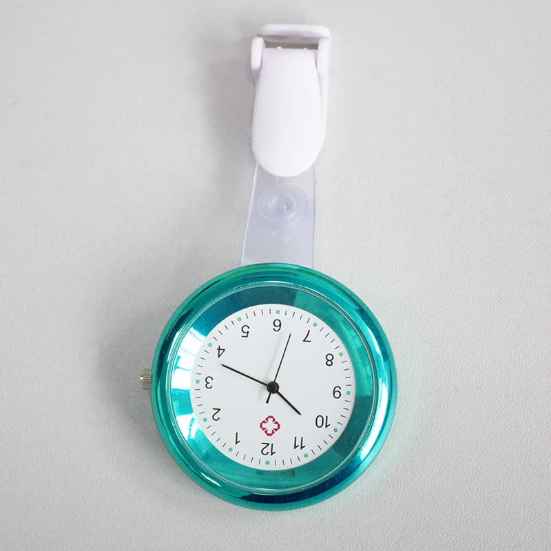 Life waterproof business wind alloy material variety of color decoration quartz fashion nurse pocket watch