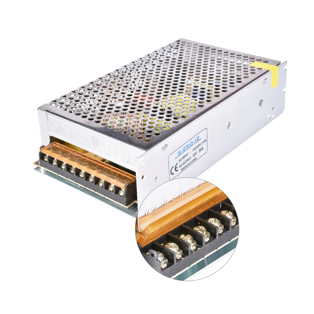 AC 220V 110 to DC 18V Switching Power Supply 2/3a 5a 10a 15a 20a Light Box LED Light Strip 180/270W Transformer
