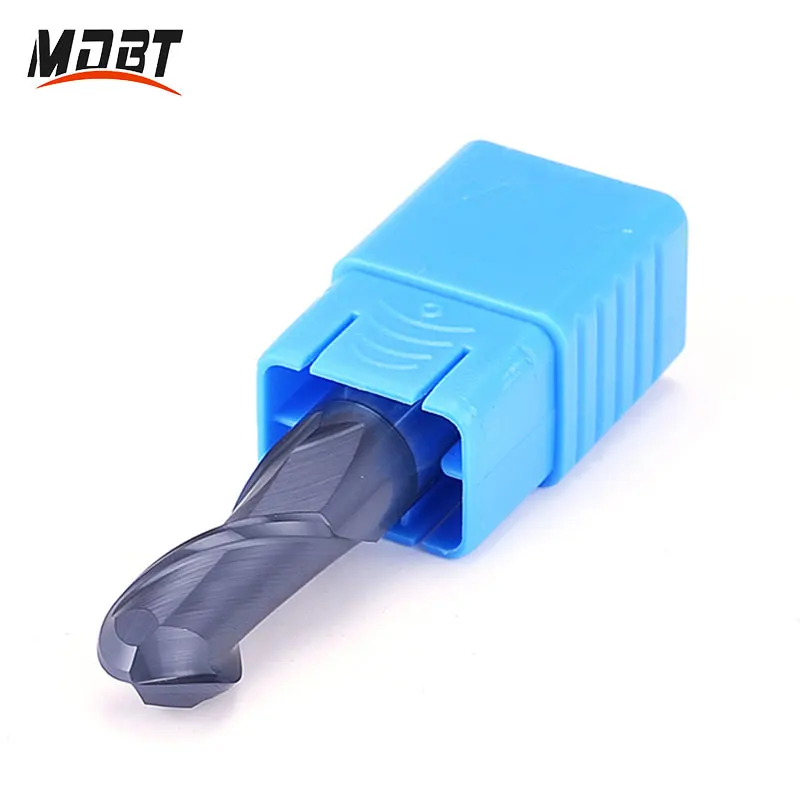엔드 밀 밀링 커터 HRC45 볼 노즈 엔드 밀 Cnc 라우터 비트 밀링 도구, R0.5 R1 R2 R3 R4 R5 R6 절삭 공구