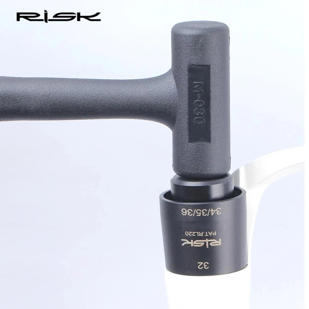 RISK Bicycle Fork Seal Driver Tool Kit Fork Seal Installation Tool for FOX 32/34/35/36mm Pipe Diameter Dual head Suspension Tool