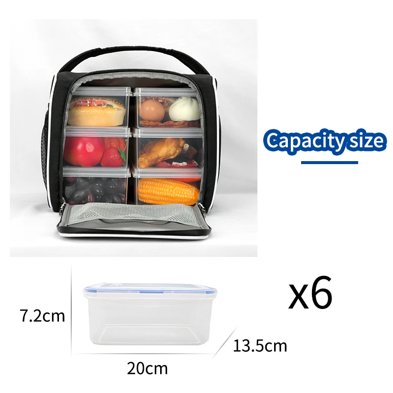 DENUONISS Thermal Lunch Bag Gym Dedicated Protable Refrigerator Coolers Fridge Snack Bag Large Isothermal Picnic Bags For Food