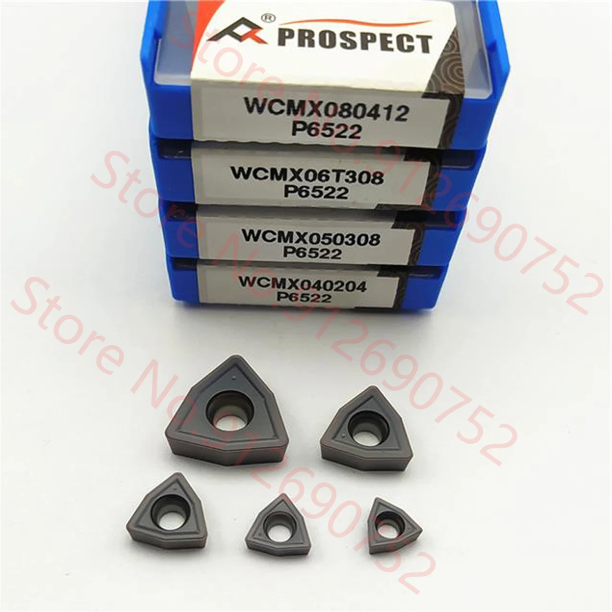 Insertos para WCMX030204, WCMX030208, WCMX040204, WCMX040208, WCMX050308, WCMX06T308, WCMX080412, P6522